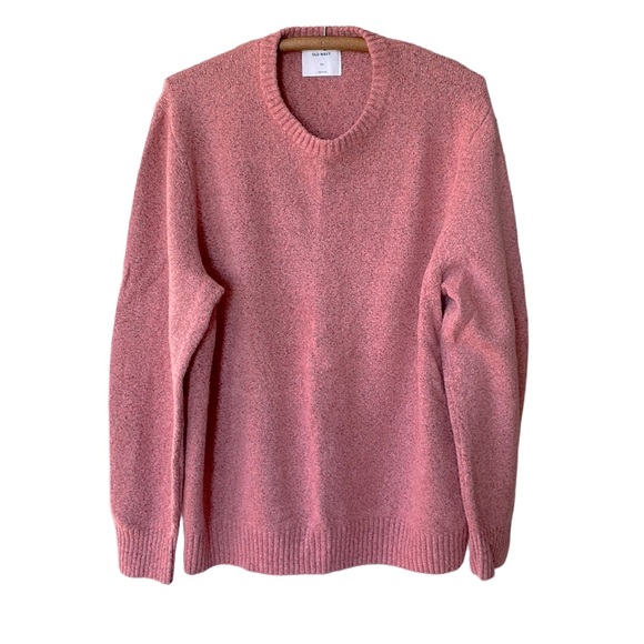 Old Navy Sweaters - Old Navy Heather Pink Supersoft Oversized Crew Neck Sweater Size XXL